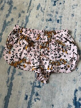 Anthropologie Silky Printed Pajama Shorts XS